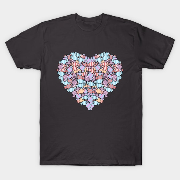 I love candy heart shape T-Shirt by Oricca